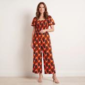 Ivan Jumpsuit (Abstract Saffron)