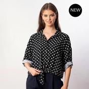 Julia Top (Black Polka Dot) image