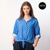 Julia Top (Blue Polka Dot) image