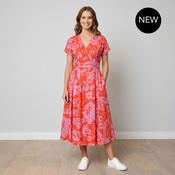 Kennedy Dress (Pink/Red Garden Print) image