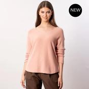 Kylie V Neck Jumper (Peach) image