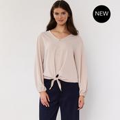Sandra Tie Top (Beige) image