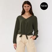 Sandra Tie Top (Khaki) image