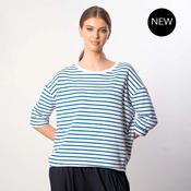 Noelle Stripe Top (Blue/White) image