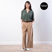 Nora Wide Leg Trousers (Sand) image