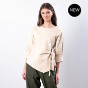 Stella Tie Belt Top (Beige)