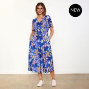 Whitney Dress (Navy Floral) image