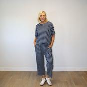 Yolanda Co-Ord (Navy/Blue Stripe)