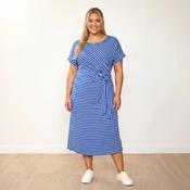 Muriel Dress (Cobalt Stripe) image