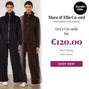 Mara &amp; Ella Co-ord (Black &amp; Brown) for €120