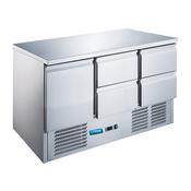 UNIFROST CRS136G-4D 1 DOOR, 4 DRAWER COUNTER FRIDGE