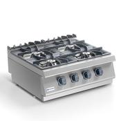 Mastro Gas hob, tabletop model, 4 burners
