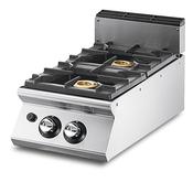 Virtus Gas range with 2 burners each 6 kW, pressed working top  image