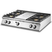 Virtus Gas solid top, top version + 4 burners  image