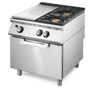 Virtus Gas solid top range on static gas oven GN 2/1 + 2 burners  image