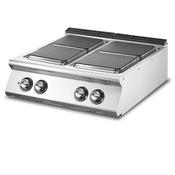 Virtus Electric range, top version, 4 square hot plates