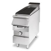 Virtus Electric grill, cooking zone in stainless steel, meat/fish