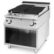 Virtus Gas lava-stone grill, cooking zone in stainless steel, meat/fish image