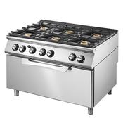 Virtus Gas range on static maxi gas oven, 6 burners image