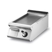 Virtus Gas griddle, top version, ribbed chromed plate