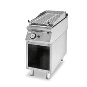 Virtus Gas lava-stone grill, cooking zone in stainless steel, meat/fish image