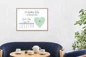 Wedding Day Map Print | Personalised Picture image