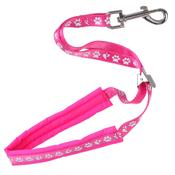 Padded Noose Metal Slider Paw Print Pink image
