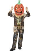 Kids Pumpkin Scarecrow Reaper Costume image