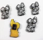 Silver Bride and Groom Favour