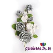 sugar Flower Spray - Silver
