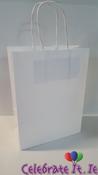 White Paper Carrier Bags - Twisted Handles - 10pc image