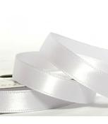 Double Sided Satin Ribbon - Icing White image