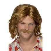 70's  Wig and Moustache