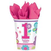 1st Birthday - Girl Cups
