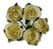 Miniature Tea Rose - Ivory-Gold