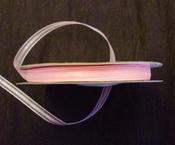 Organza Square Stripe Rib - Pink