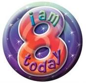 Number "8" Badge image