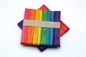 Arts and Crafts Lolli-Pop Sticks - Rainbow