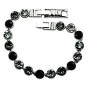 Multi-Black Crystal Tennis Bracelet image