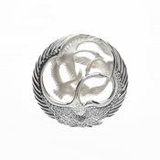 Four Swans Sculpted Brooch