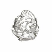 Pear Shaped Swans Brooch