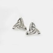 Cz Set Trinity Knot Studs