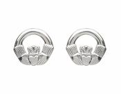 Heavy Claddagh Studs