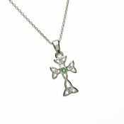 Emerald Set Celtic Cross