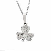 Sterling Silver Shamrock Pendant