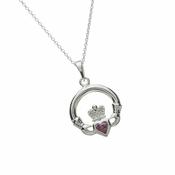 Birthstone Claddagh - June image