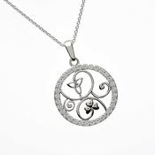 Sterling Silver Trinity Shamrock