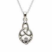 Sterling Silver Claddagh Pendant