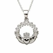 Sterling Silver Claddagh Pendant