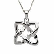 Sterling Silver Square Interlocking Pendant
